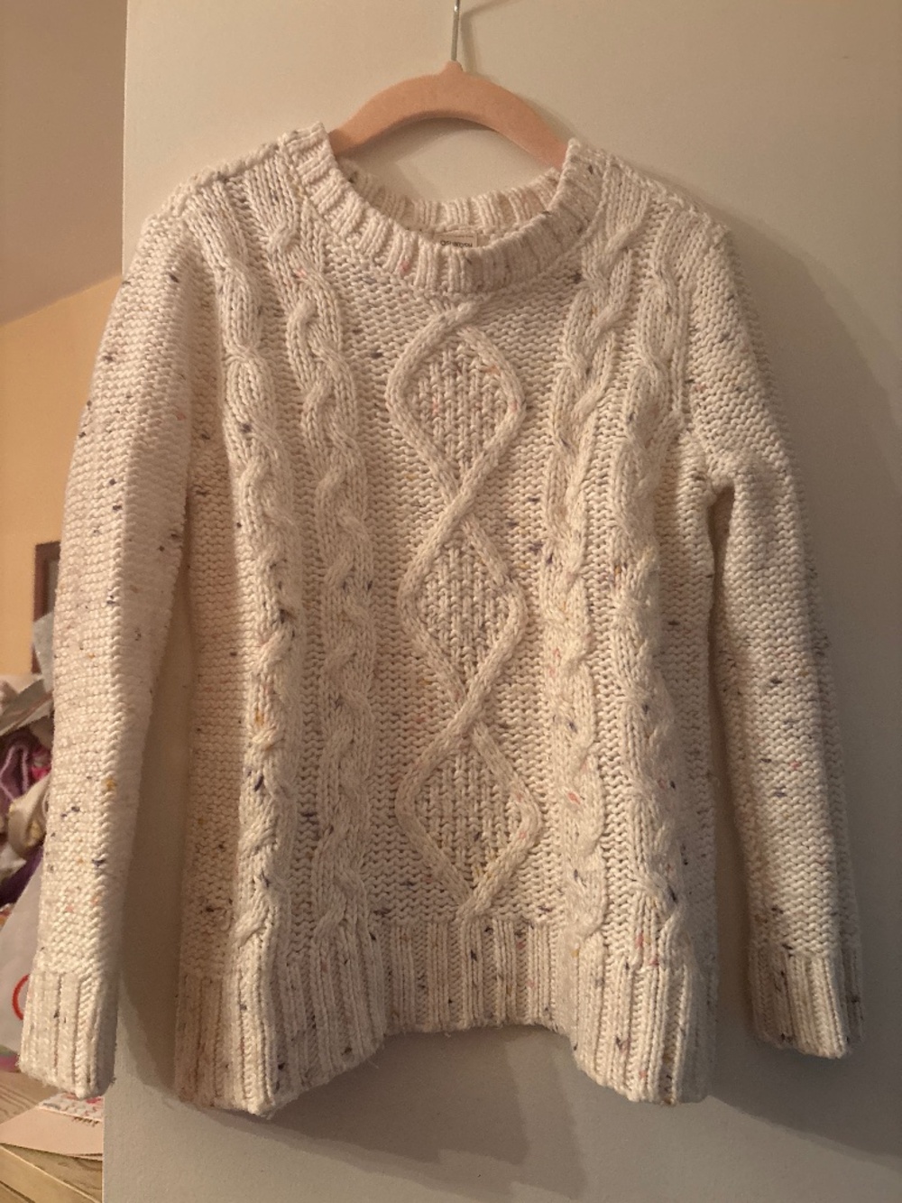Osh Kosh Winter Creme Cable Cord Sweater size 5/5A